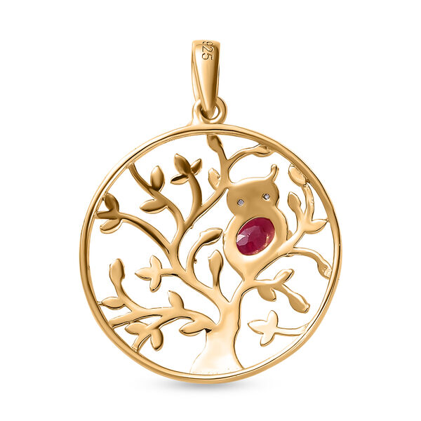 Afrikanischer Rubin und Zirkon-Anh&auml;nger - 0,59 ct. image number 5