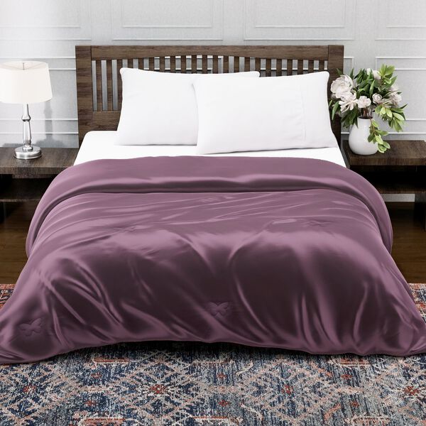 Serenity Night: Premium-Kollektion Herbst-Winter-Steppdecke aus 100 % Bambus mit hochwertiger Kunstdaunenfüllung – 135 x 200 cm, Lavendel image number 10