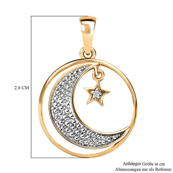 Mondlicht Magie Anh&auml;nger in vergoldetem Silber image number 6