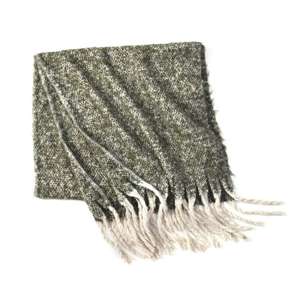 Kuscheliger Allrounder-Schal mit Fransen, Olivgr&uuml;n image number 2