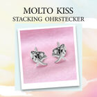Molto Kiss Stacking Ohrstecker in rhodiniertem Silber image number 5