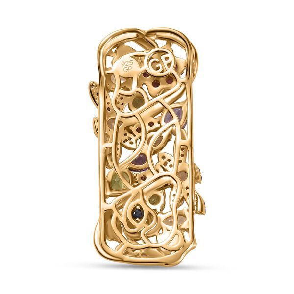 GP Italian Garden Kollektion - Multi-Edelstein und Kanchanaburi blauer Saphir-Anhänger - 3,42 ct. image number 5