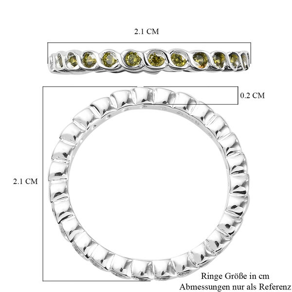 LUSTRO STELLA - Peridot Zirkonia Ring 925 Silber  ca. 0,87 ct image number 7