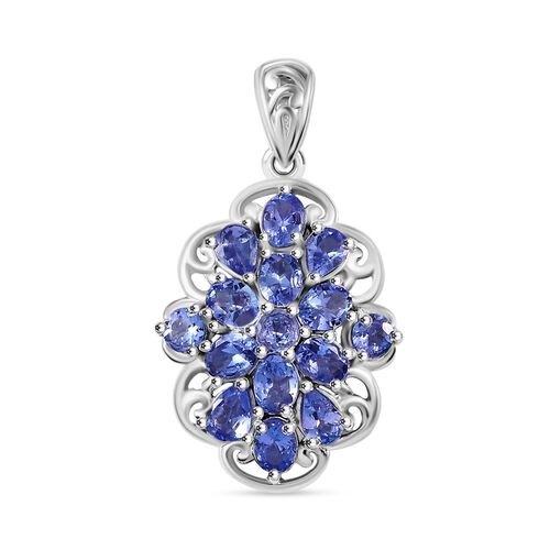 Tansanit Anhänger 925 Silber rhodiniert ca. 2.27 ct image number 0