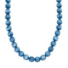 Blauer Apatit, Halskette, Simuliert, ca. 45cm mit 5cm extender, Edelstahl
, ca. 340.00 ct