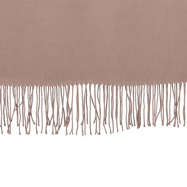 Eleganter Schal mit Fransen, 65x180cm, Sandbeige image number 4