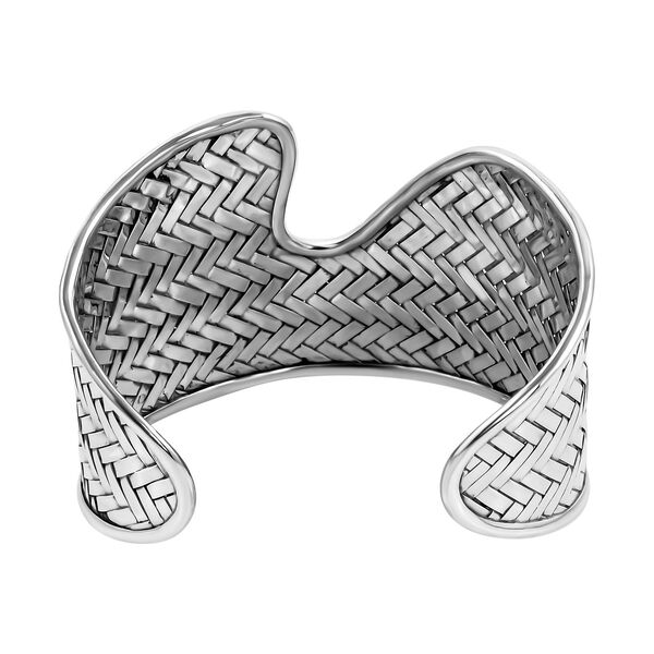 Royal Bali Kollektion - Armreif mit Korbflechtmuster, 19 cm - 36,64g image number 5