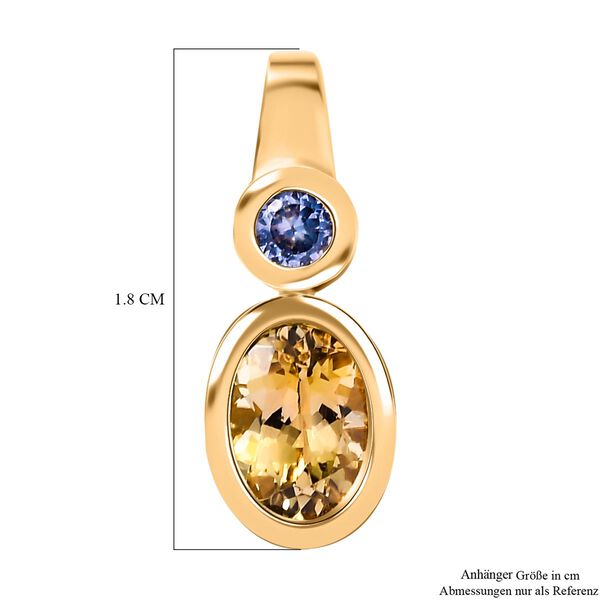 AA Natürlicher goldener Tansanit und Tansanit Anhänger - 1,20 ct. image number 5