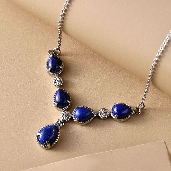 Lapislazuli-Halskette, 45 cm - 9,06 ct. image number 3