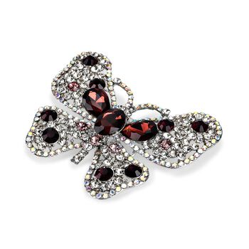 Mehrfarbiger Kristall Brosche