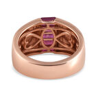 Afrikanischer Rubin-Ring, (Fissure gefüllt), 925 Silber rosévergoldet image number 5