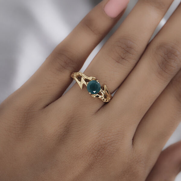 Grandidierit Ring 925 Silber vergoldet  ca. 0,88 ct image number 3