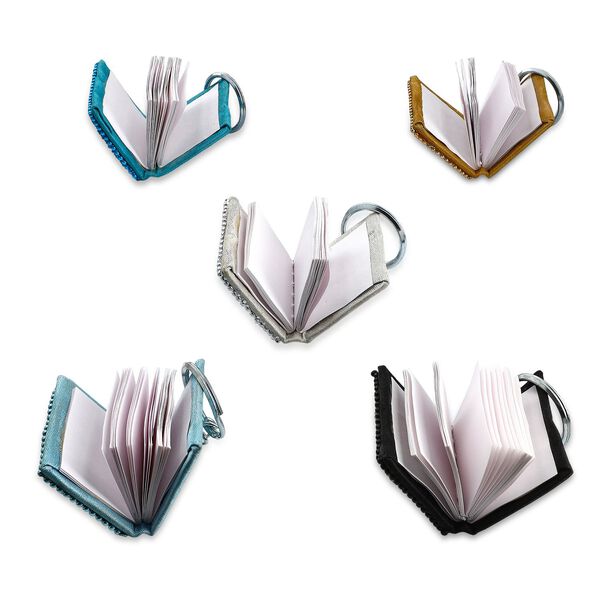 Set aus 5 Perlen-Schlüsselanhängern, edles Blumenmotiv, mehrfarbig image number 4