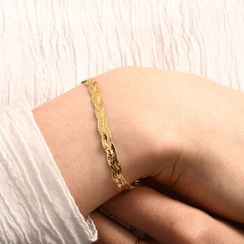 925 Silber vergoldet Armband ca. 18 cm ca. 3,35g