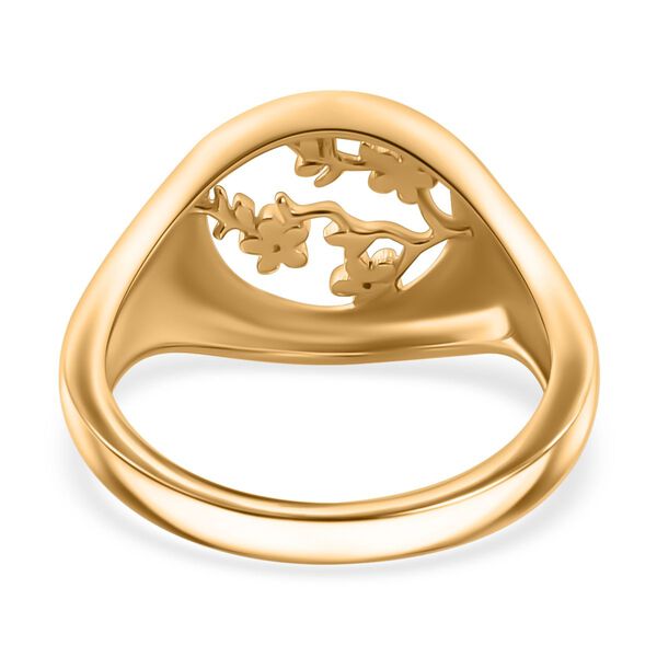 Siegelring, 925 Silber mit 750 Gelbgold Vermeil image number 6