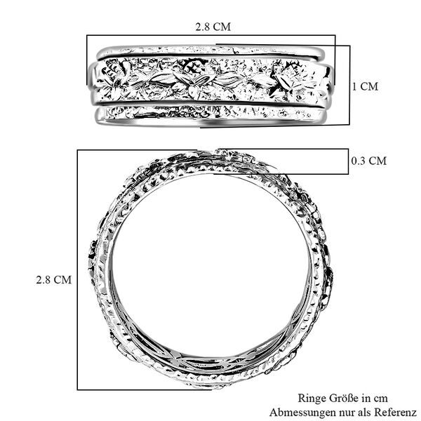 Royal Bali - 925 Silber Spinning Ring (Gr&ouml;&szlig;e 16.00) ca. 3,83g image number 5