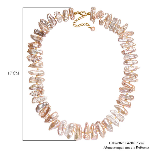 Keshi Perle Halskette, 45cm image number 6