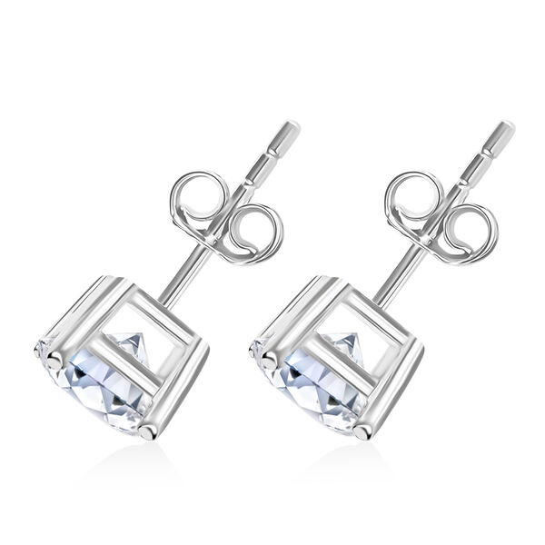 LUXURIANT SGL zertifizierte VS-EF Labor Diamant Ohrringe in 585 Weißgold - 1 ct. image number 11