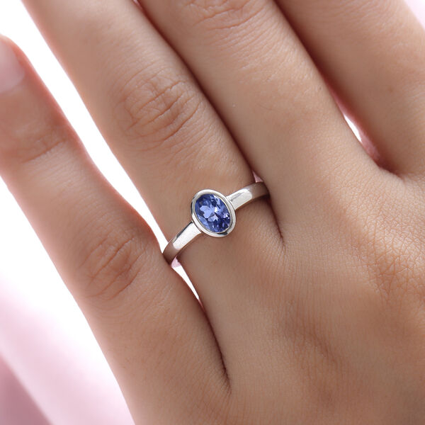 Tansanit Solitär Ring - 0,73 ct. image number 3