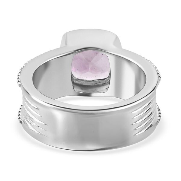 Rosa Amethyst Ring, Edelstahl (Größe 17.00) ca. 2.08 ct image number 5