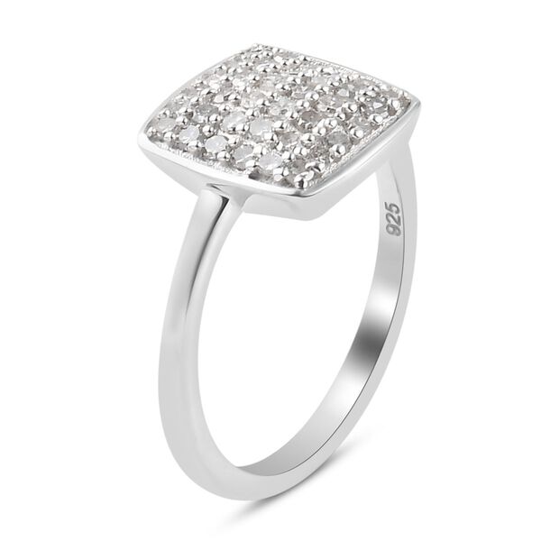 Diamant Ring 925 Silber Platin-&Uuml;berzug image number 4