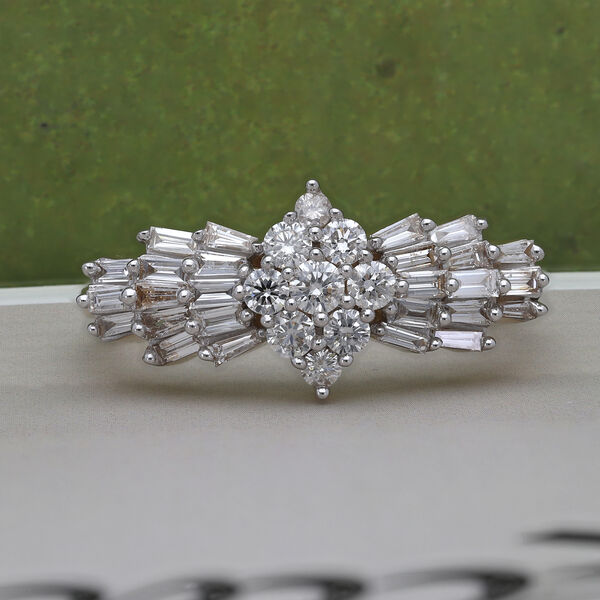 LUXORO SGL zertifizierter I1 G-H Diamant Ballerina Ring in 585 Gold - 1,02 ct. image number 2