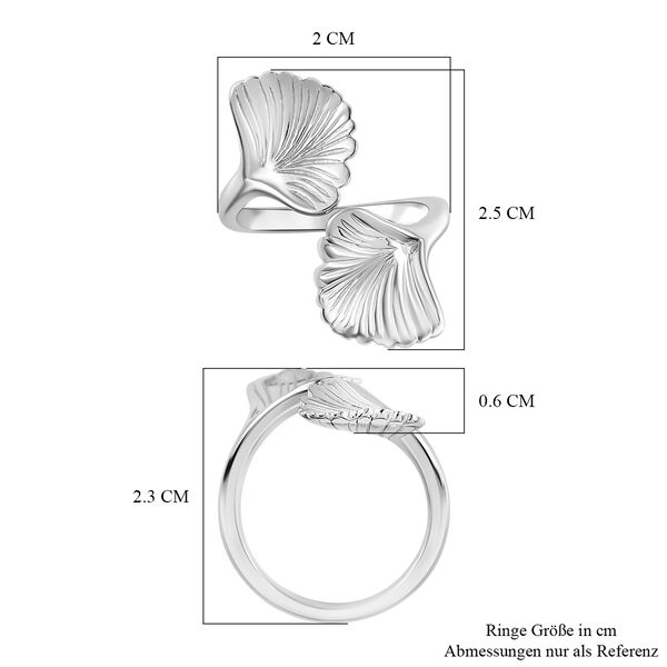 GP Italian Garden Kollektion - Blatt- und blauer Saphir-Ring, 925 Silber rhodiniert image number 7