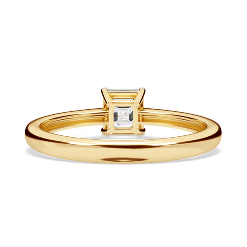 LUXURIANT DIAMOND - Lab Grown Diamant VS-EF SGL zertifiziert Ring, 925 Silber 750 Gelbgold Vermeil (Größe 19.00) ca. 0.50 ct image number 5