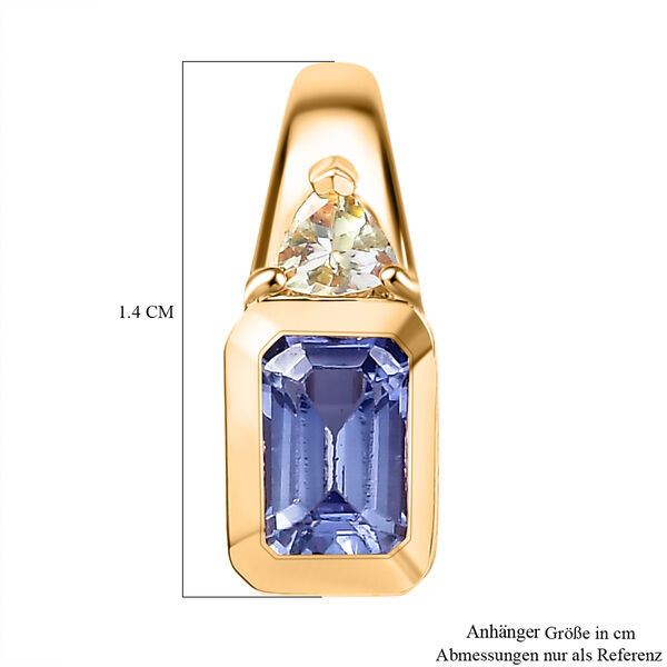 Pfau und grüner Tansanit Anhänger - 0,73 ct. image number 6