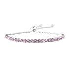 Simulierter Rosa Diamant Flexibel Bolo Armband ca. 3,56 ct image number 0