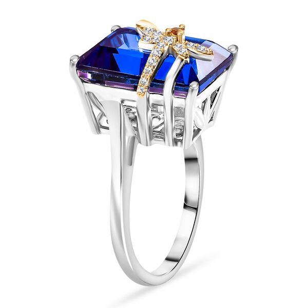 GP Trionfo Kollektion- Tansanit-Farbe Quarz, Citrin, Zirkon und Kanchanaburi blauer Saphir-Ring - 12,49 ct. image number 5