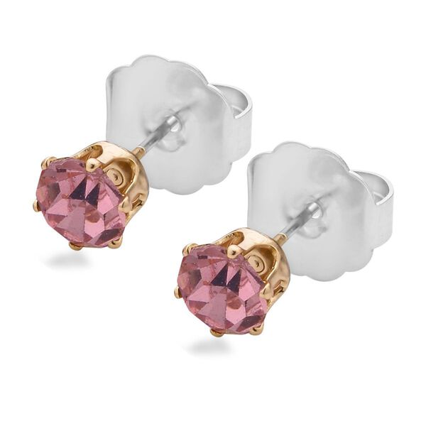 9er Set - Rosa Muschelkernperlen Ohrringen, Kristallohrringen mit Armband, Messing und Edelstahl image number 6