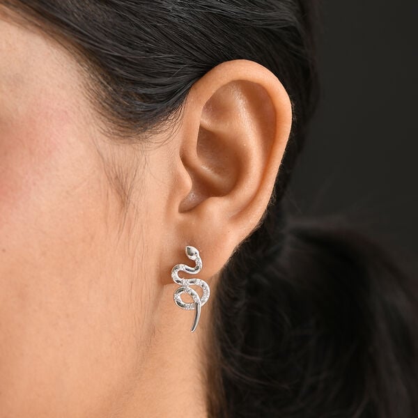 LUXURIANT SI Labor Diamant Ohrringe, 925 Silber rhodiniert - 0,33 ct. image number 3