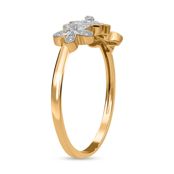 Floraler Diamant-Ring image number 4