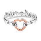 GP Amore Kollektion - Kanchanaburi Blauer Saphir, Nat&uuml;rlicher Champagner Diamant Ring 925 Silber (Gr&ouml;&szlig;e 21.00) ca. 0.05 ct