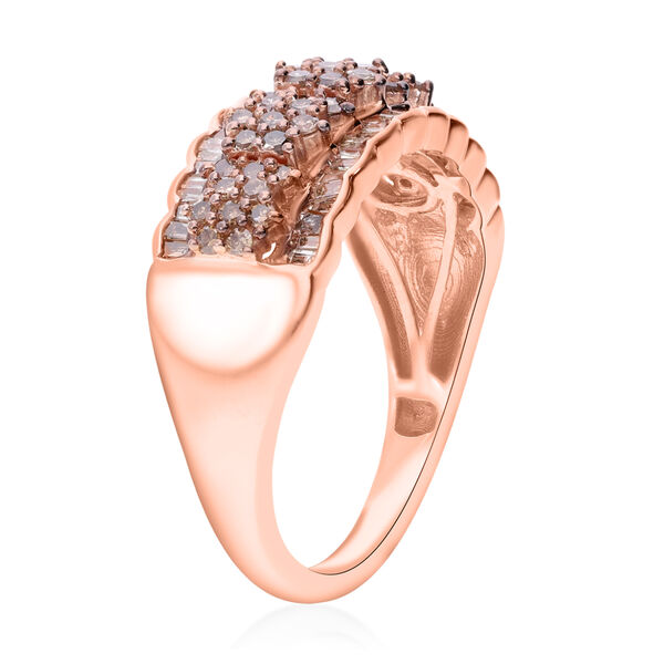 Natürlicher Champagner Diamant-Ring - 1 ct. image number 2