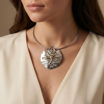 Wei&szlig;er Kristall Halskette ca. 48 cm Bicolor