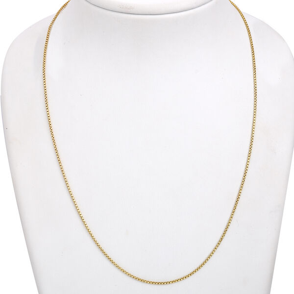 Silk italienische Venezianerkette in vergoldetem Silber image number 1