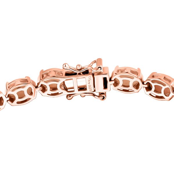 Herzklang - D joy AA Vinicunca-Peruanischer Opal Armband ca. 19 cm 925 Silber 750 rosévergoldet ca. 15.03 ct image number 4