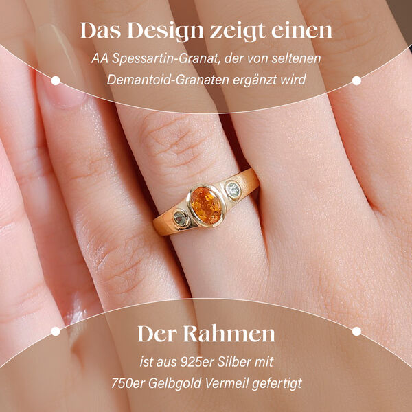 AA Spessartin Granat und Demantoid Granat Ring - 1,14 ct. image number 3