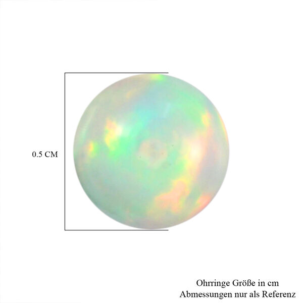 Nat&uuml;rliche, &auml;thiopische Opal-Ohrstecker, 375 Gelbgold ca. 1.24 ct image number 5