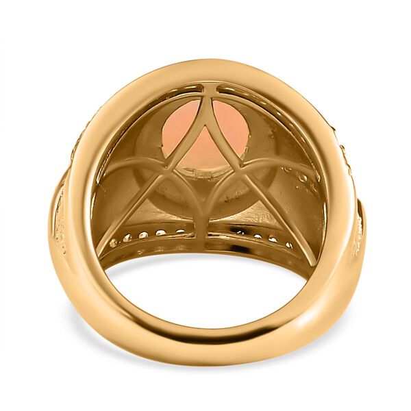 AA natürlicher, äthiopischer Welo Opal und Zirkon-Ring - 2,35 ct. image number 6