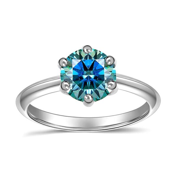 Gr&uuml;ner Moissanit-Ring - 1,45 ct. image number 4