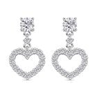 D'Joy Moissanit Ohrringe 925 Silber rhodiniert ca. 1,00 ct.