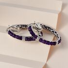 Infinity afrikanische Amethyst-Ohrringe image number 1