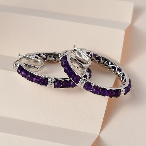 Infinity afrikanische Amethyst-Ohrringe image number 2