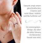 3er-Set AA Tansanit und Zirkon Ring, Ohrringe und Anhänger - 1,85 ct. image number 4