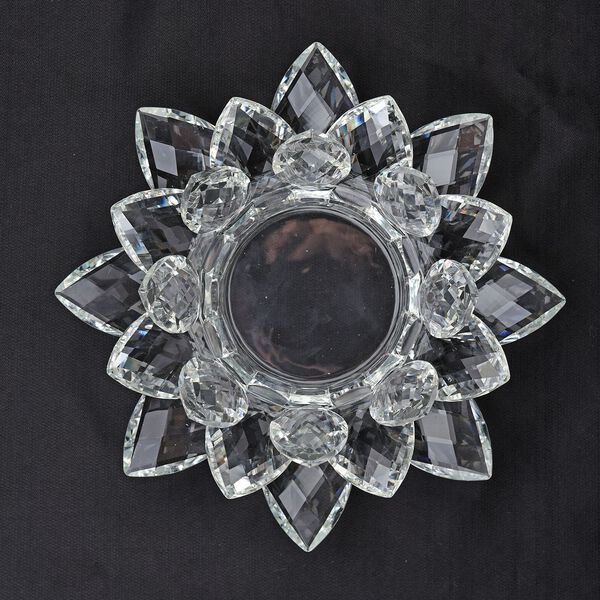 The 5th Season - Lotus-Kristall-Kerzenhalter, L25.5×W25×H11cm, Transparent image number 3