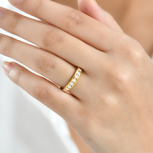 EVER TRUE Weißer Diamant Ring Nickelfreies Messing (Größe 21.00) image number 2