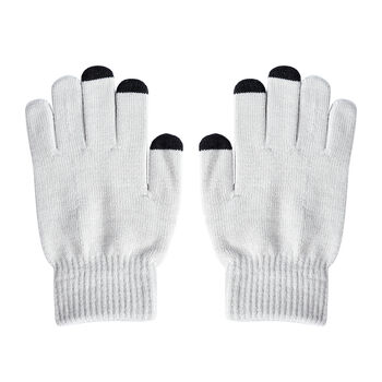 Unisex Dreieck Thermo Touchscreen Winterhandschuhe, Gr&ouml;&szlig;e: XL, Grau